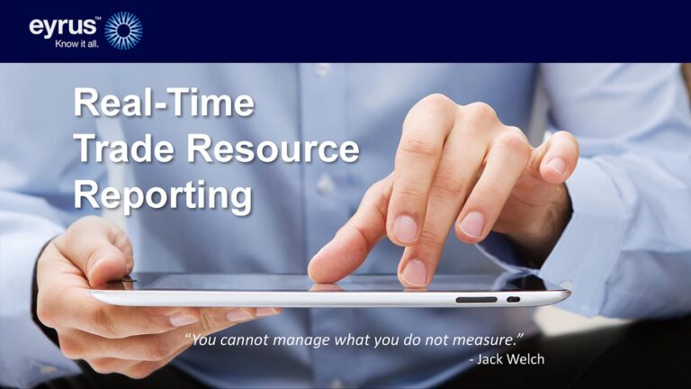 Building Leaders Episode 5: Real-Time Trade Resource Reporting Building Leaders Episode 5: Real-Time Trade Resource Reporting