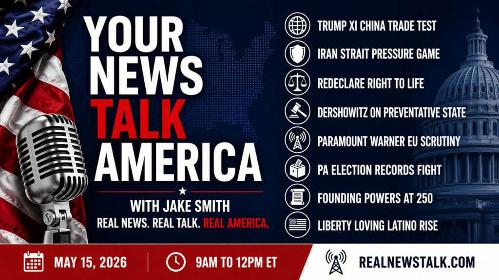 YNTA show notes May 15, 2026: Gen Wesley Clark on Iran, Alan Dershowitz on The Preventative State, plus Countdown to 250