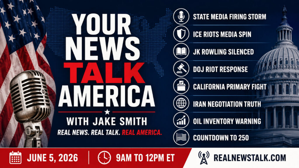 Your News Talk America June 5 2026 show notes: Scott Pelley CBS exit, California primary fight, Iran negotiations.